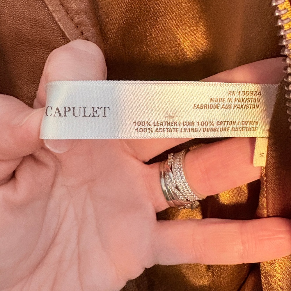 Capulet Women's Rust Leather Jacket - image 3